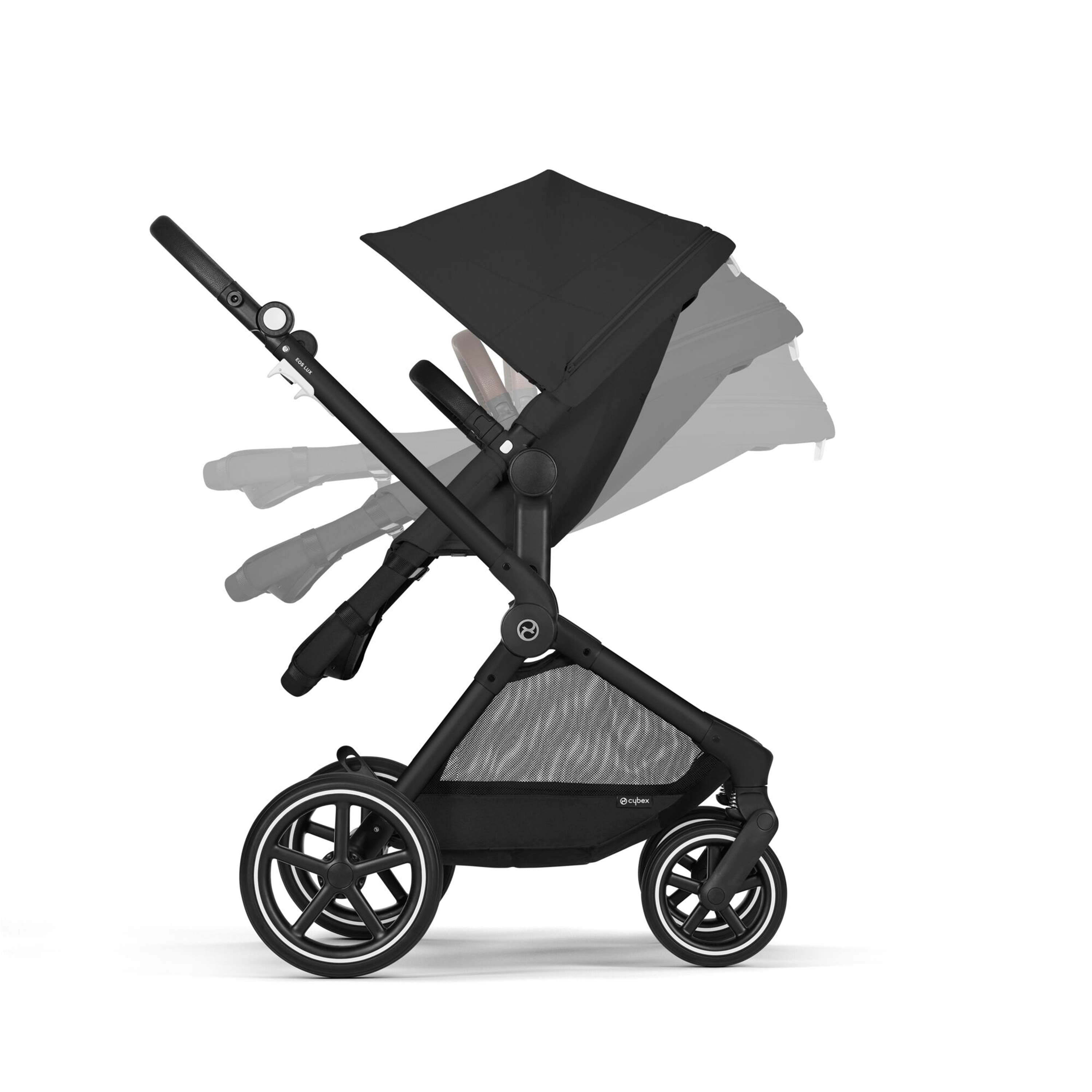 Cybex EOS Lux 2-in-1 Pushchair - Moon Black