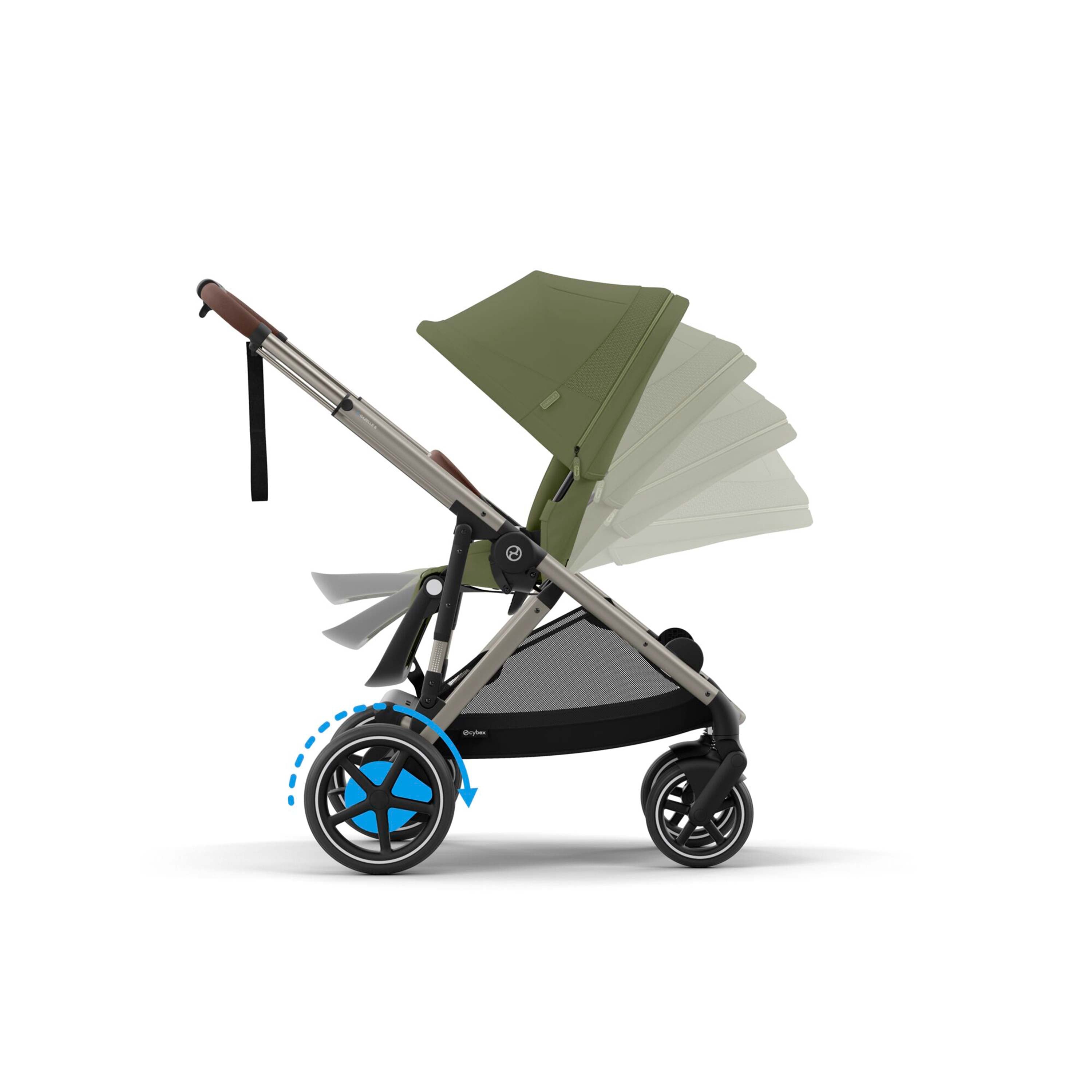 CYBEX e-Gazelle S Electric Pushchair - Moss Green