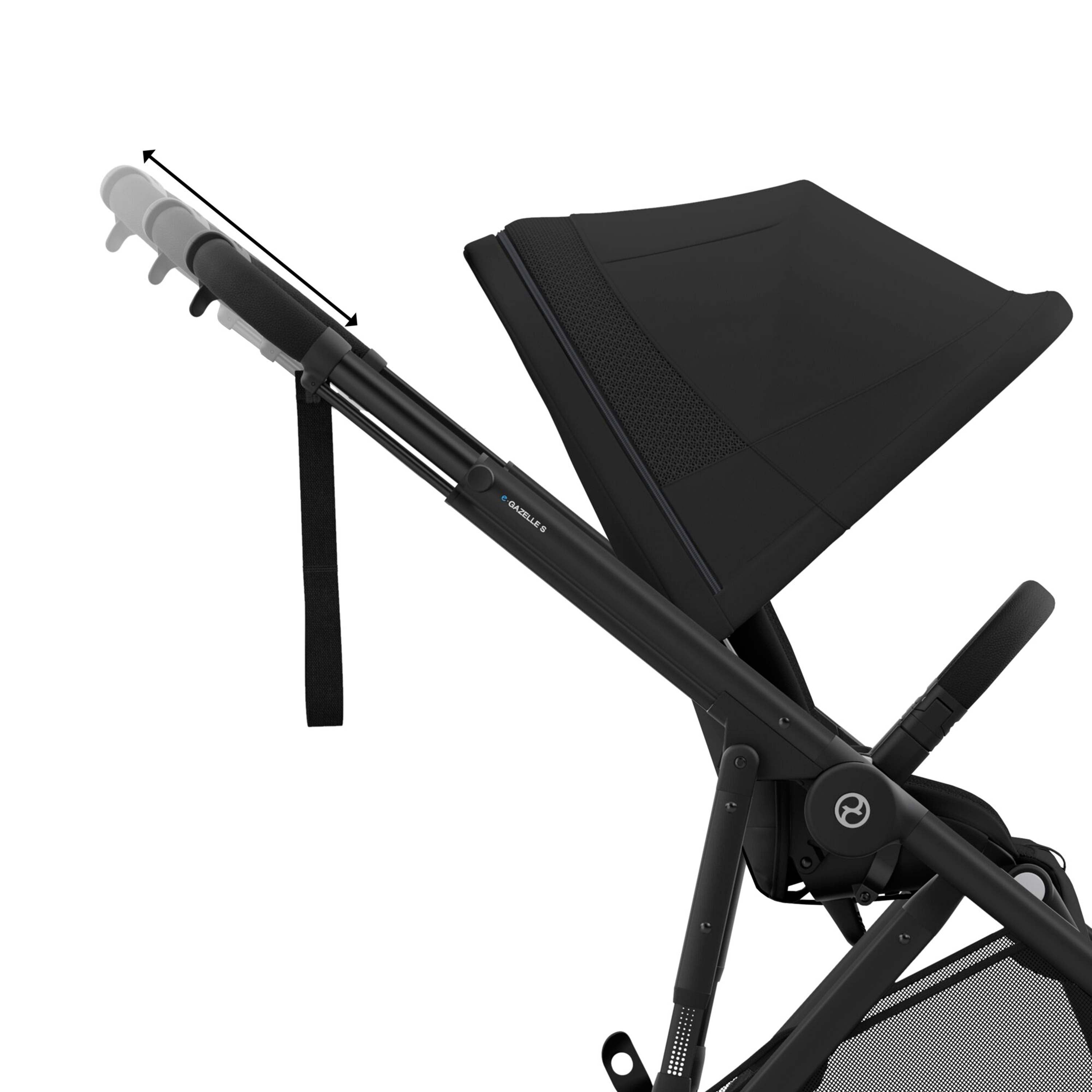 CYBEX e-Gazelle S Electric Pushchair - Moon Black