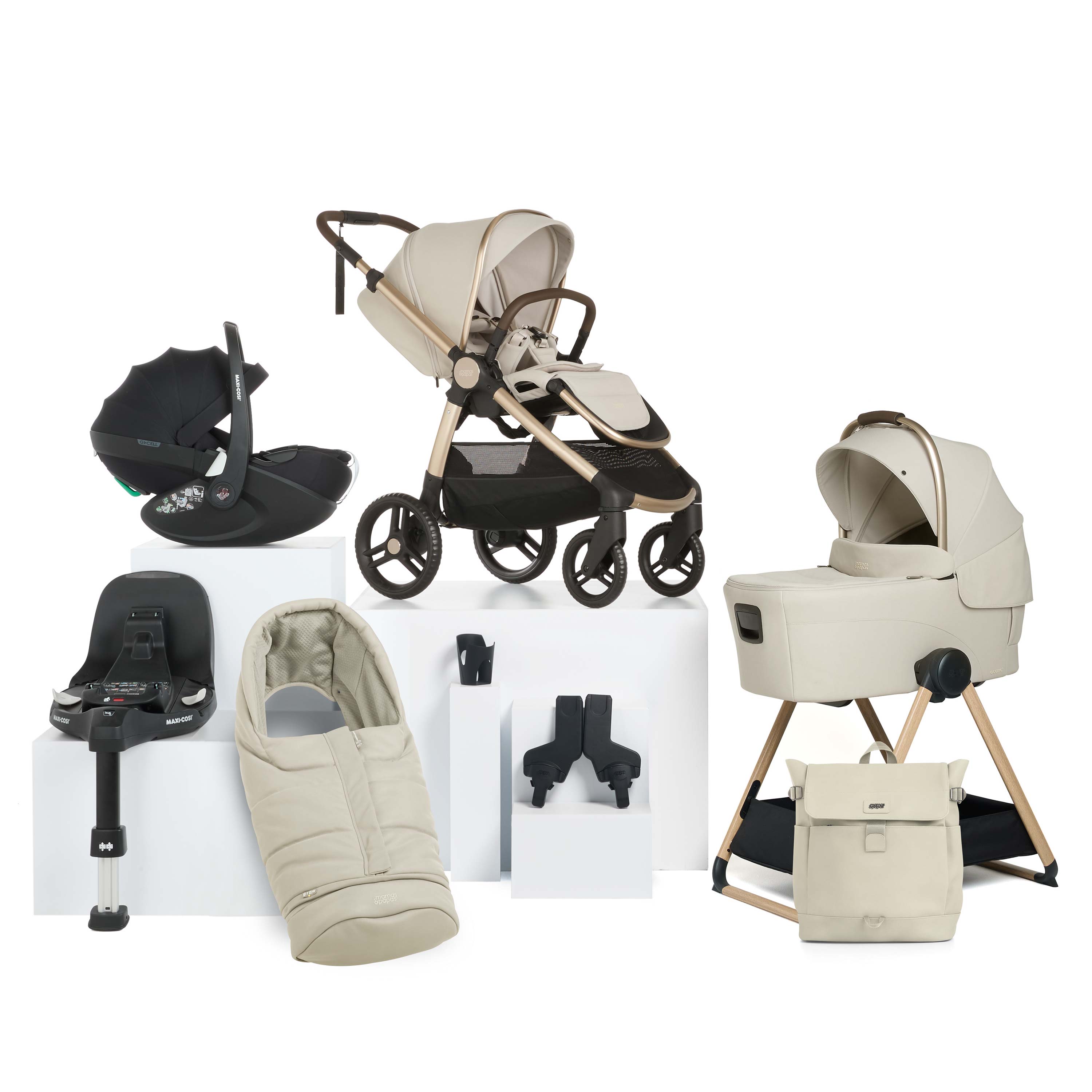 Mamas & Papas Ocarro 2 Essential Bundle (Shell) – Pebble 360 Pro2 & FamilyFix Base