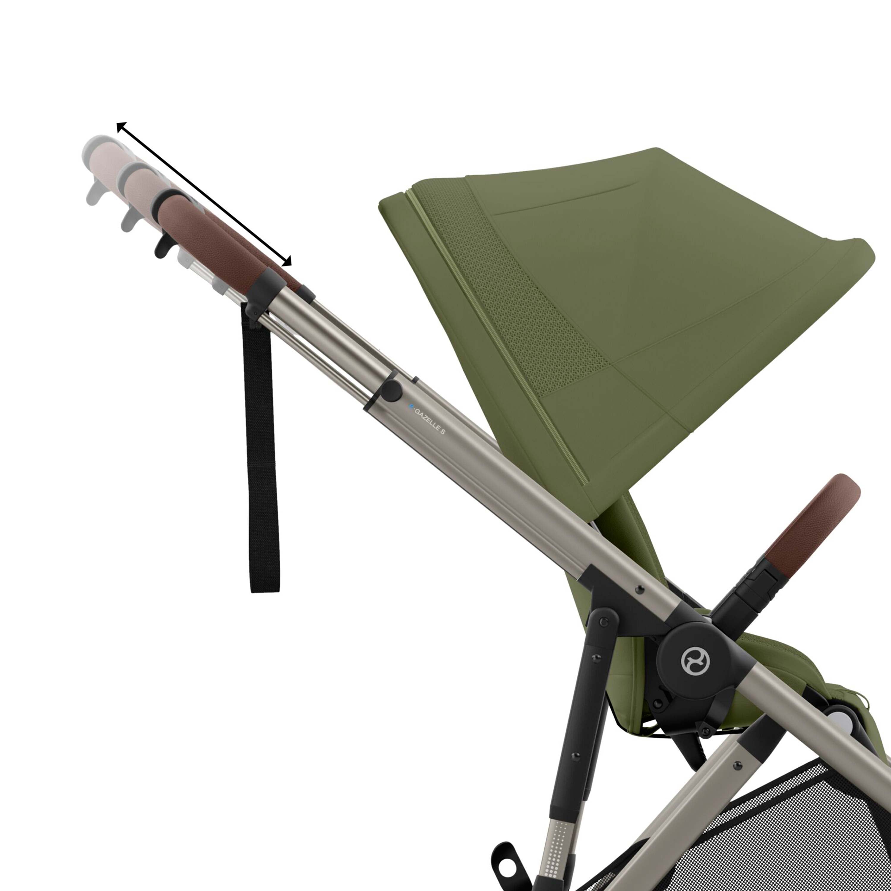 CYBEX e-Gazelle S Electric Pushchair - Moss Green