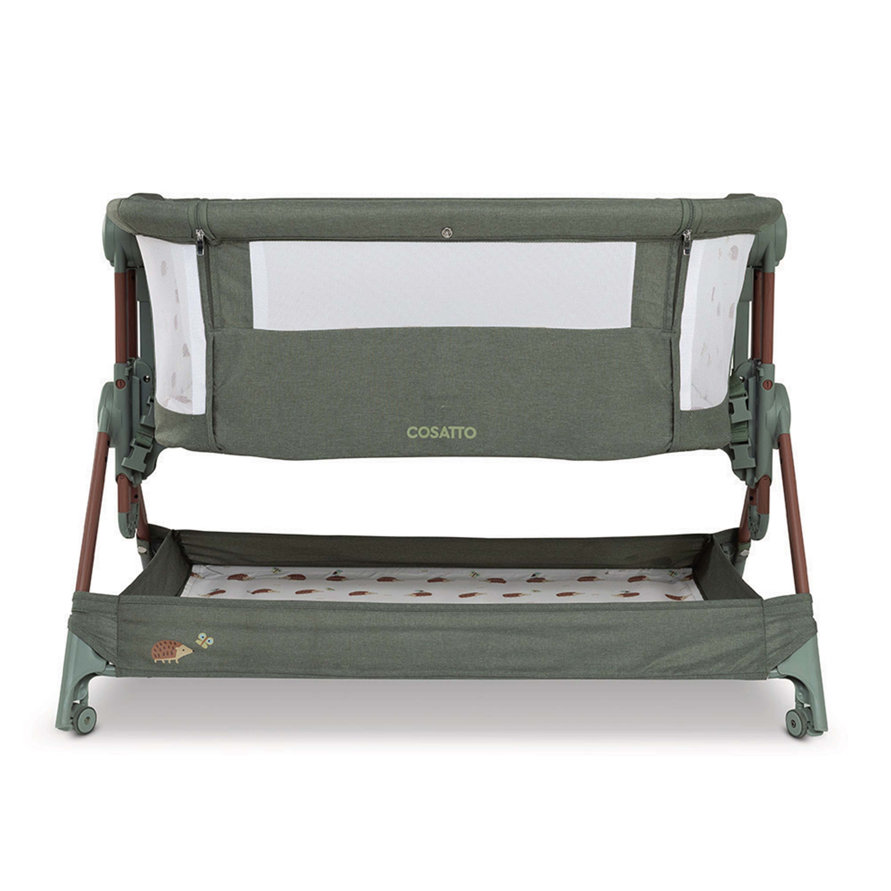Cosatto Close To Me Bedside Crib - Hoglet | Adjustable Height Co-Sleeper