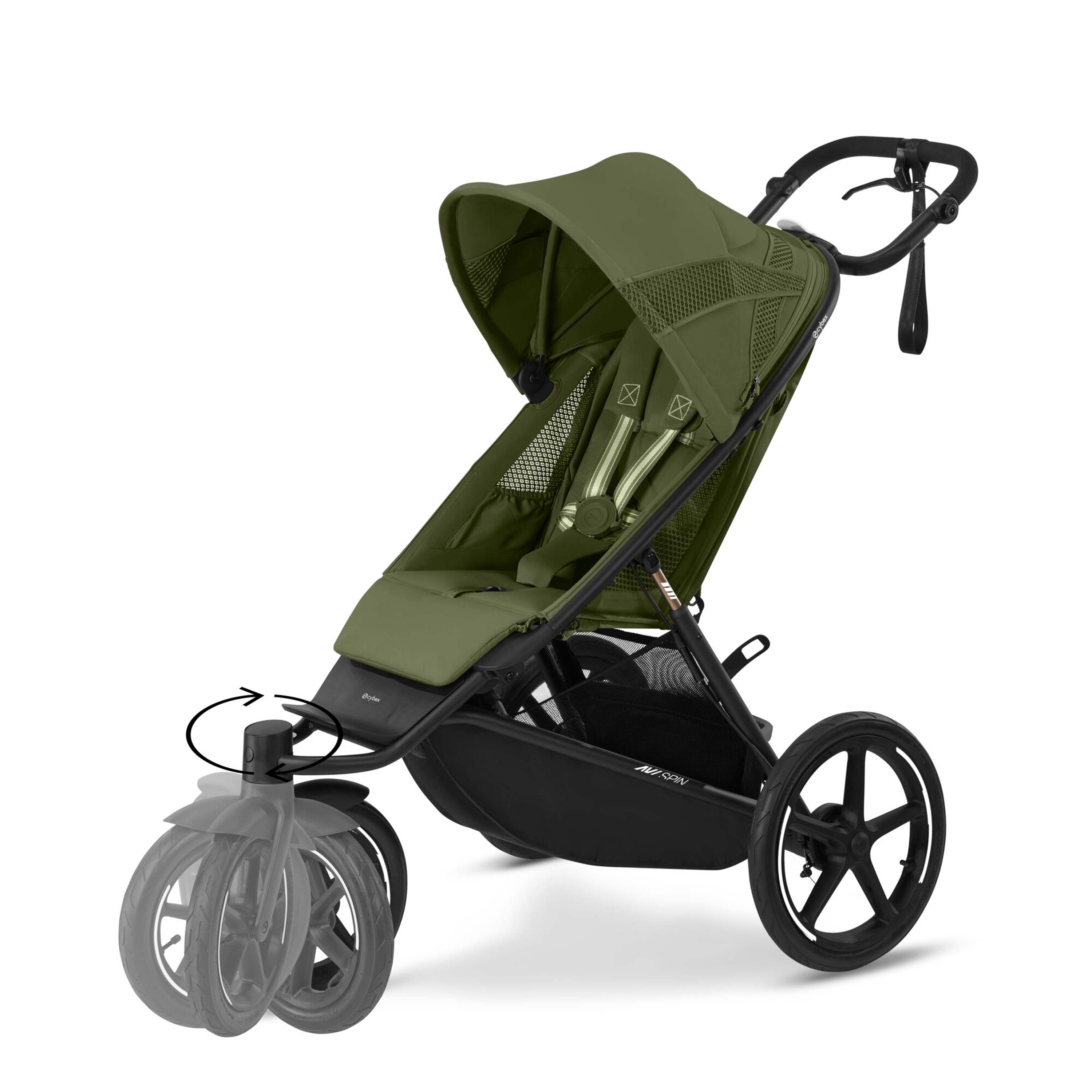 Cybex AVI-Spin 3 Wheel Pushchair Moss Green