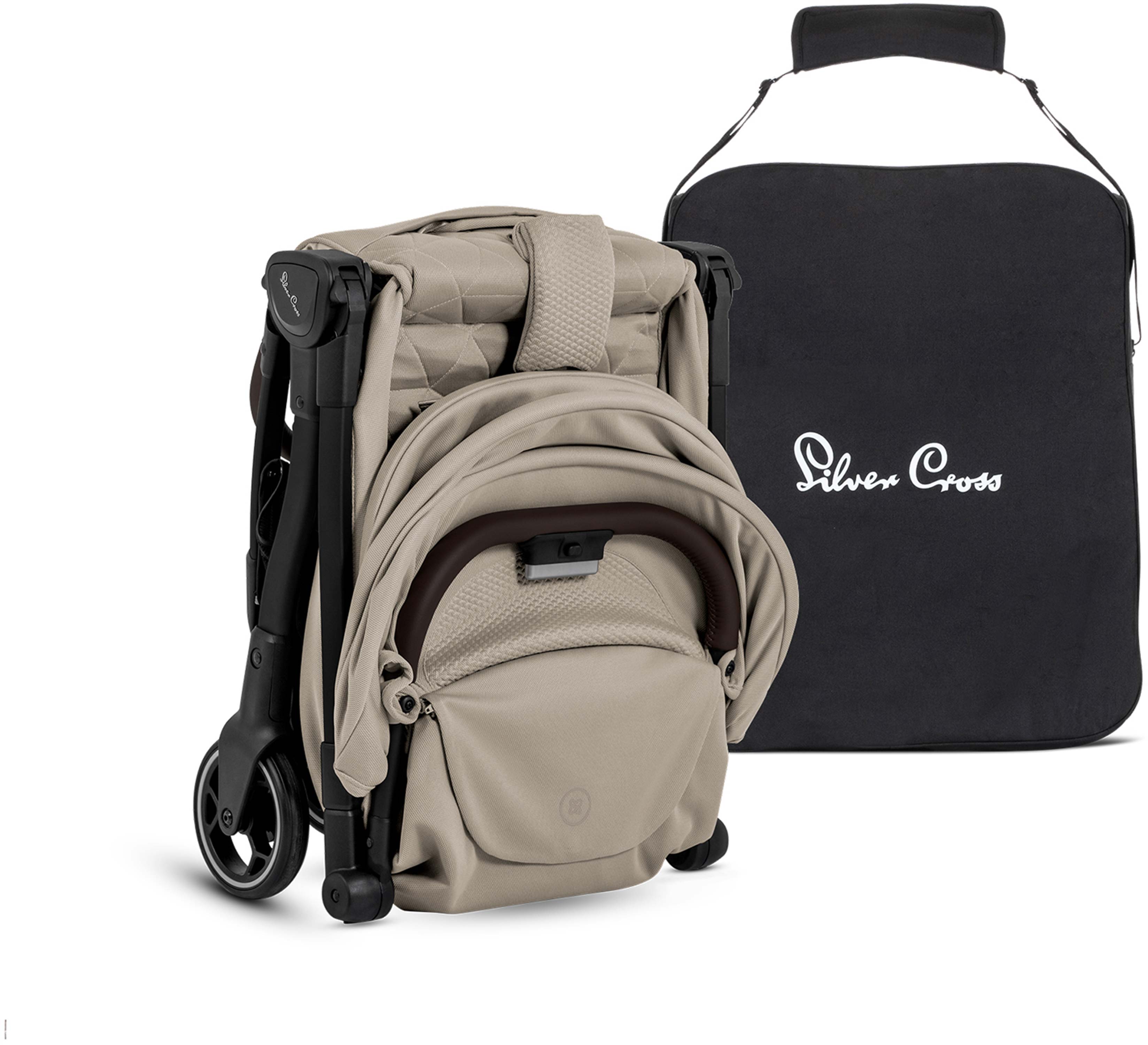 Silver Cross Clic 2 Latte with Free Universal Footmuff