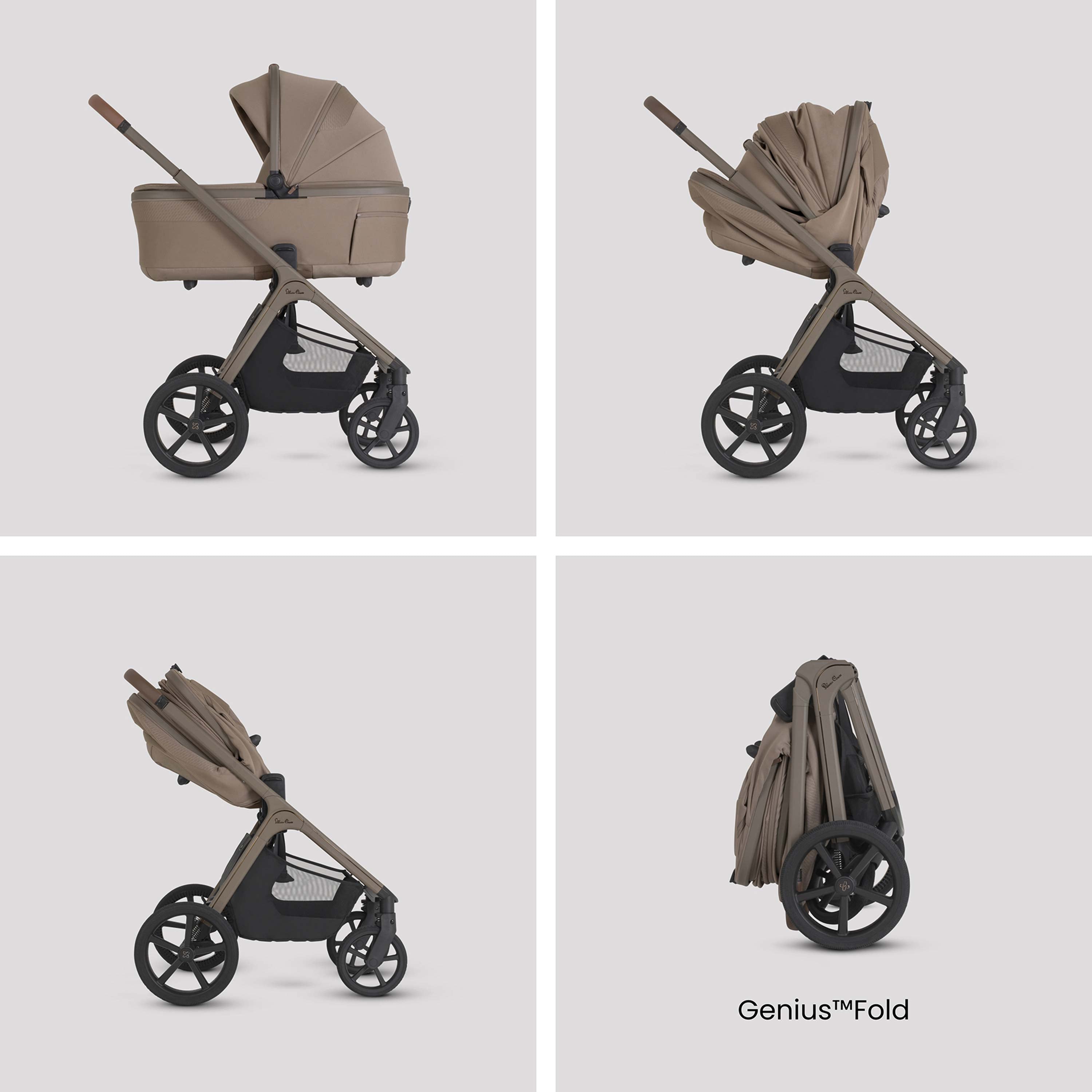 Silver Cross Cove 2 Ultimate 360 Infant Carrier Bundle | Champagne with Black Car Seat