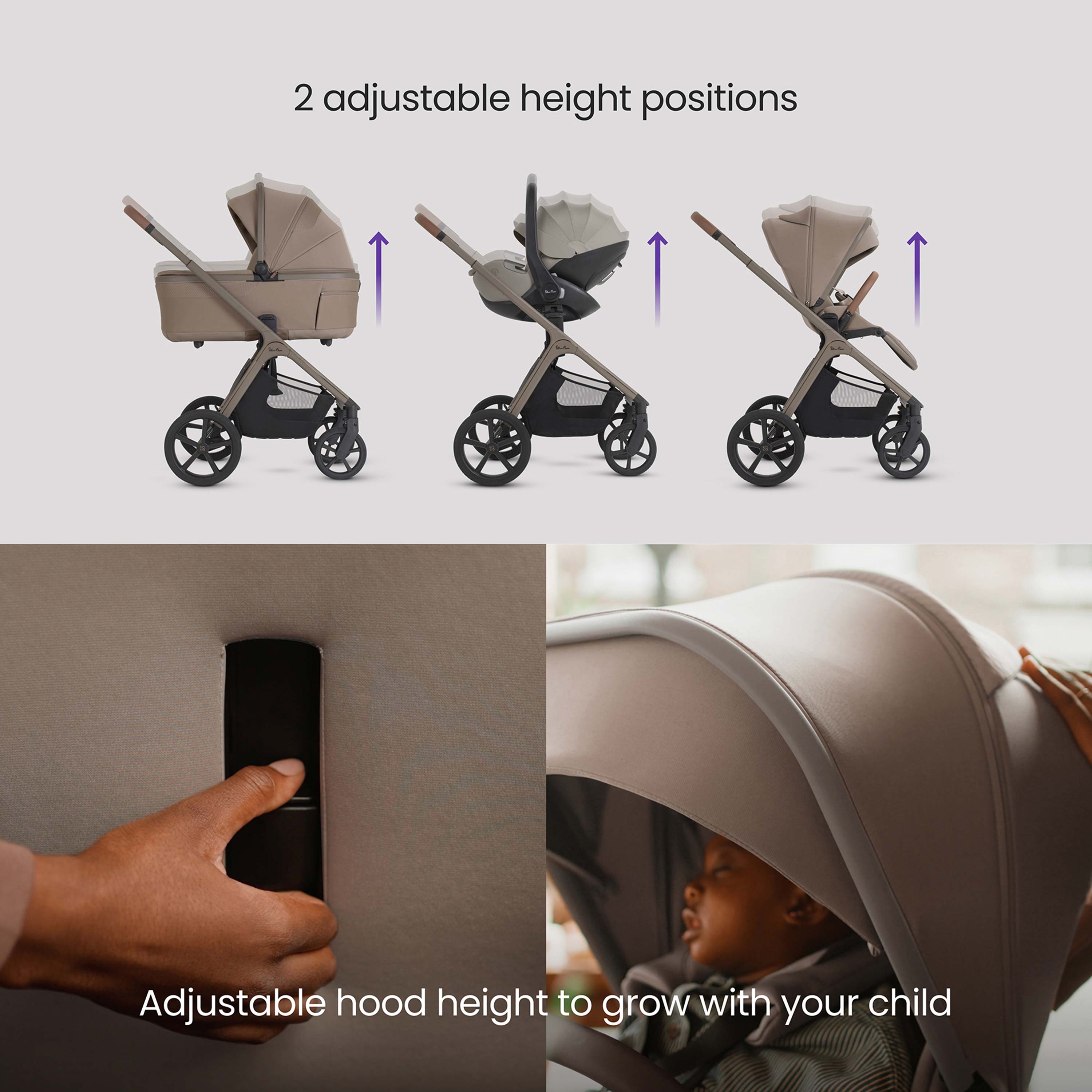 Silver Cross Cove 2 Ultimate 360 Infant Carrier Bundle | Champagne with Black Car Seat