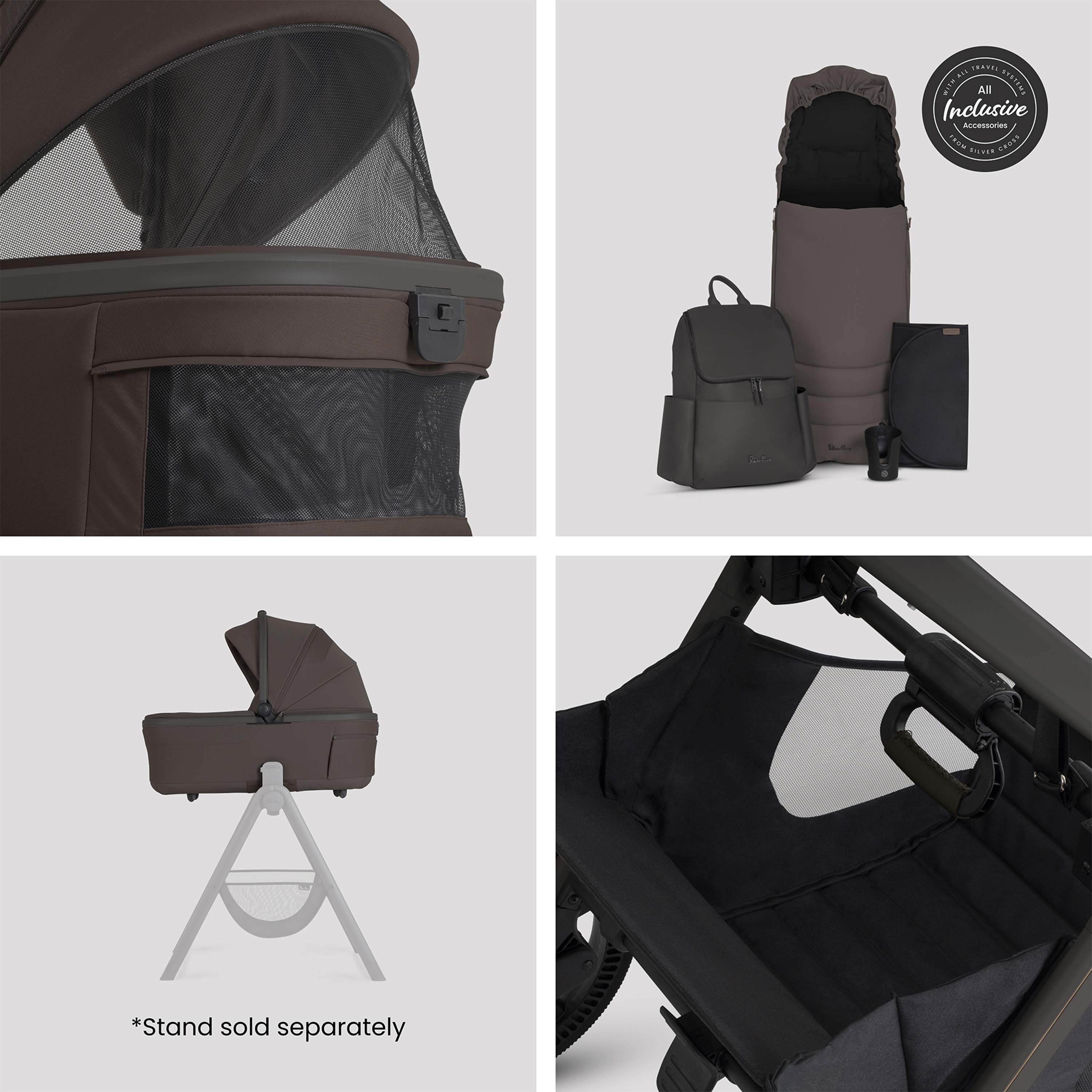 Silver Cross Cove 2 Ultimate 360 Family Car Seat Bundle | Chocolate