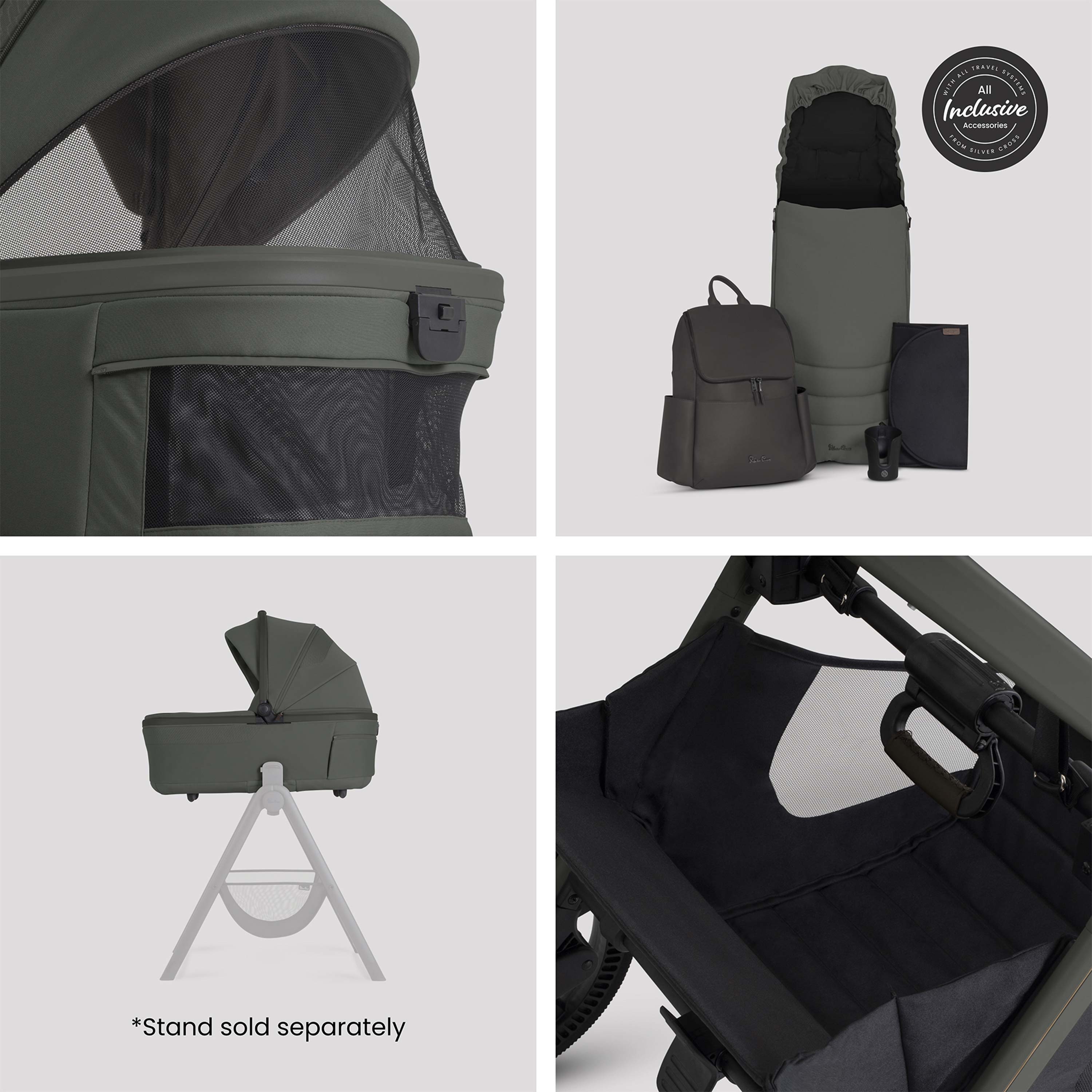 Silver Cross Cove 2 Ultimate 360 Infant Carrier Bundle | Pewter