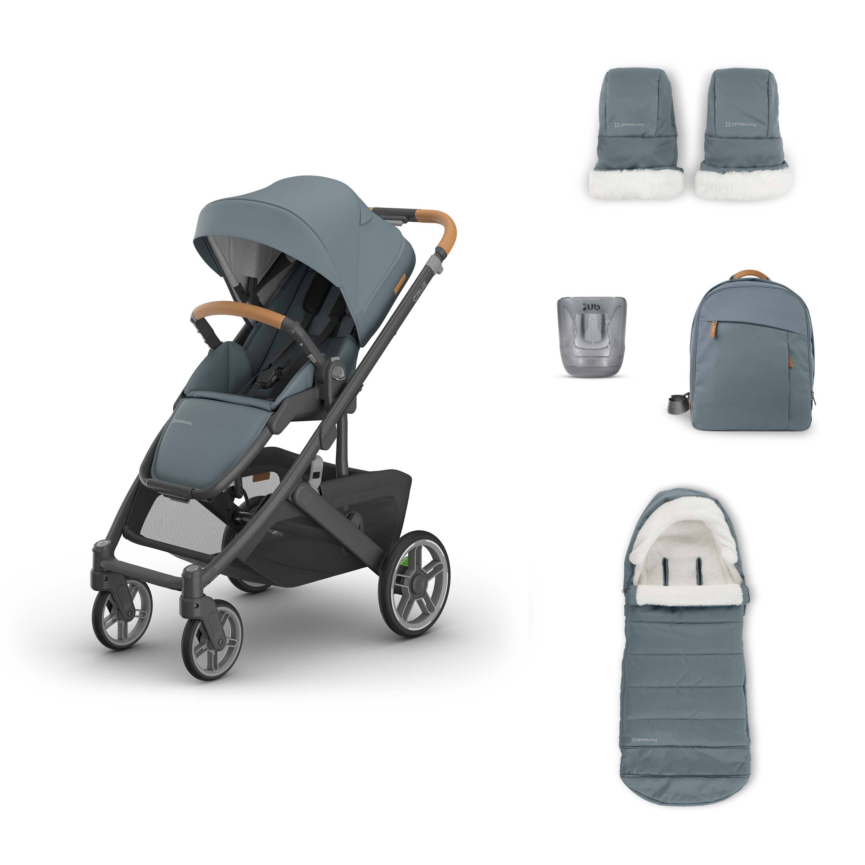 UPABBABY Cruz V3 & 4 Piece Accessory Pack Bundle Dillan Blue