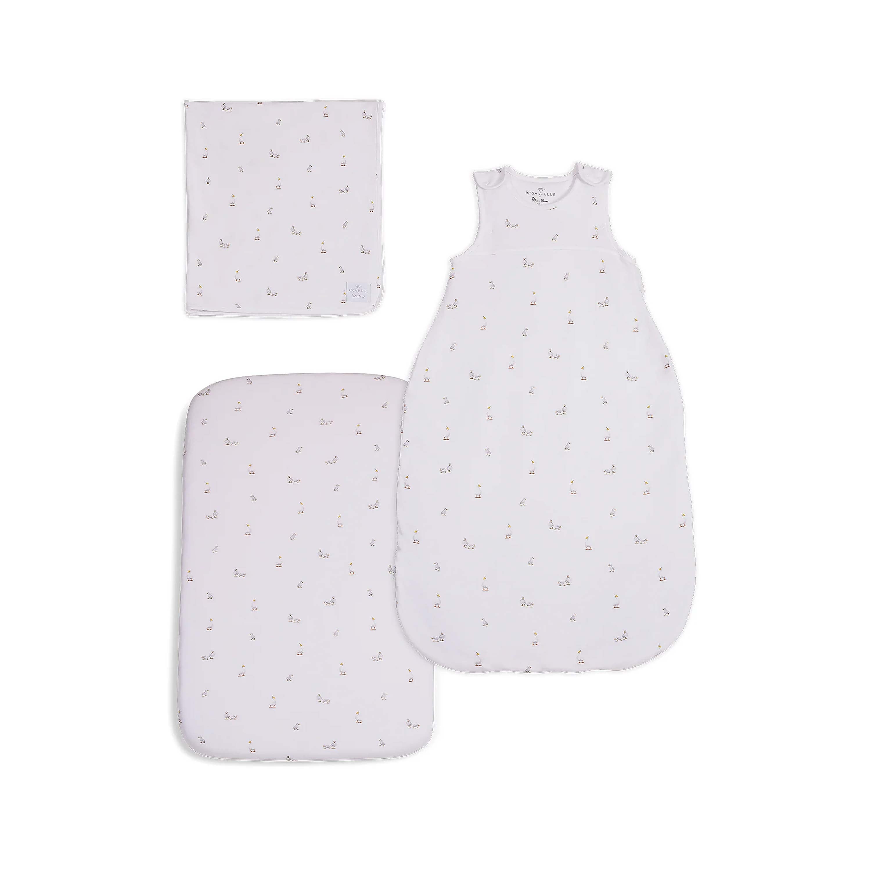Silver Cross Rosa & Blue New Arrival Bedding Bundle