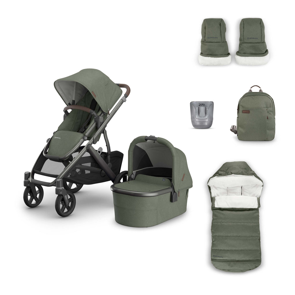 Uppababy Vista V3 Pram & 4 Piece Accessory pack Evelyn Evelyn