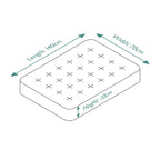 W H Watts Coolflow Pocket Spring Cot Bed Mattress (140 x 70cm)