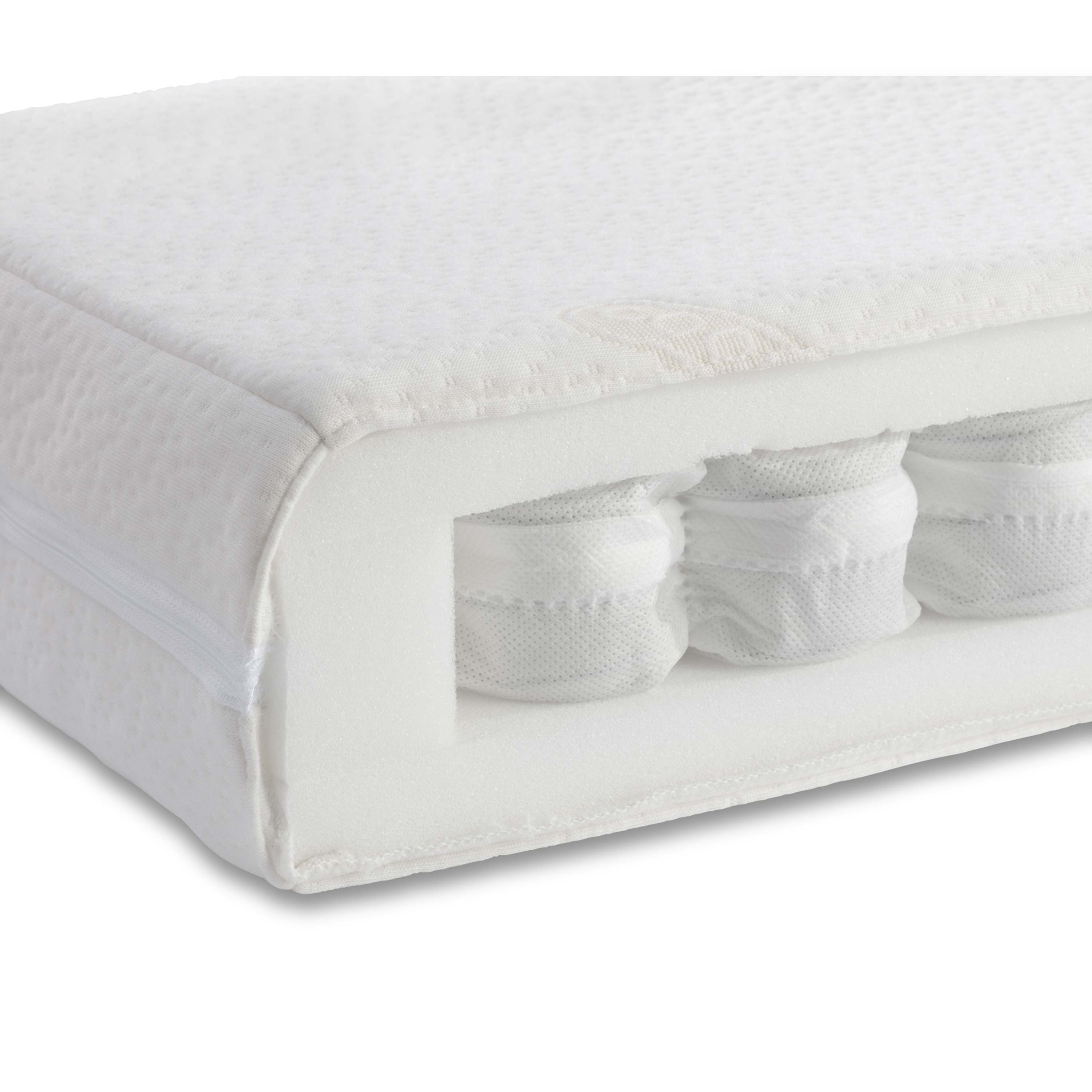 W H Watts Coolflow Pocket Spring Cot Bed Mattress (140 x 70cm)