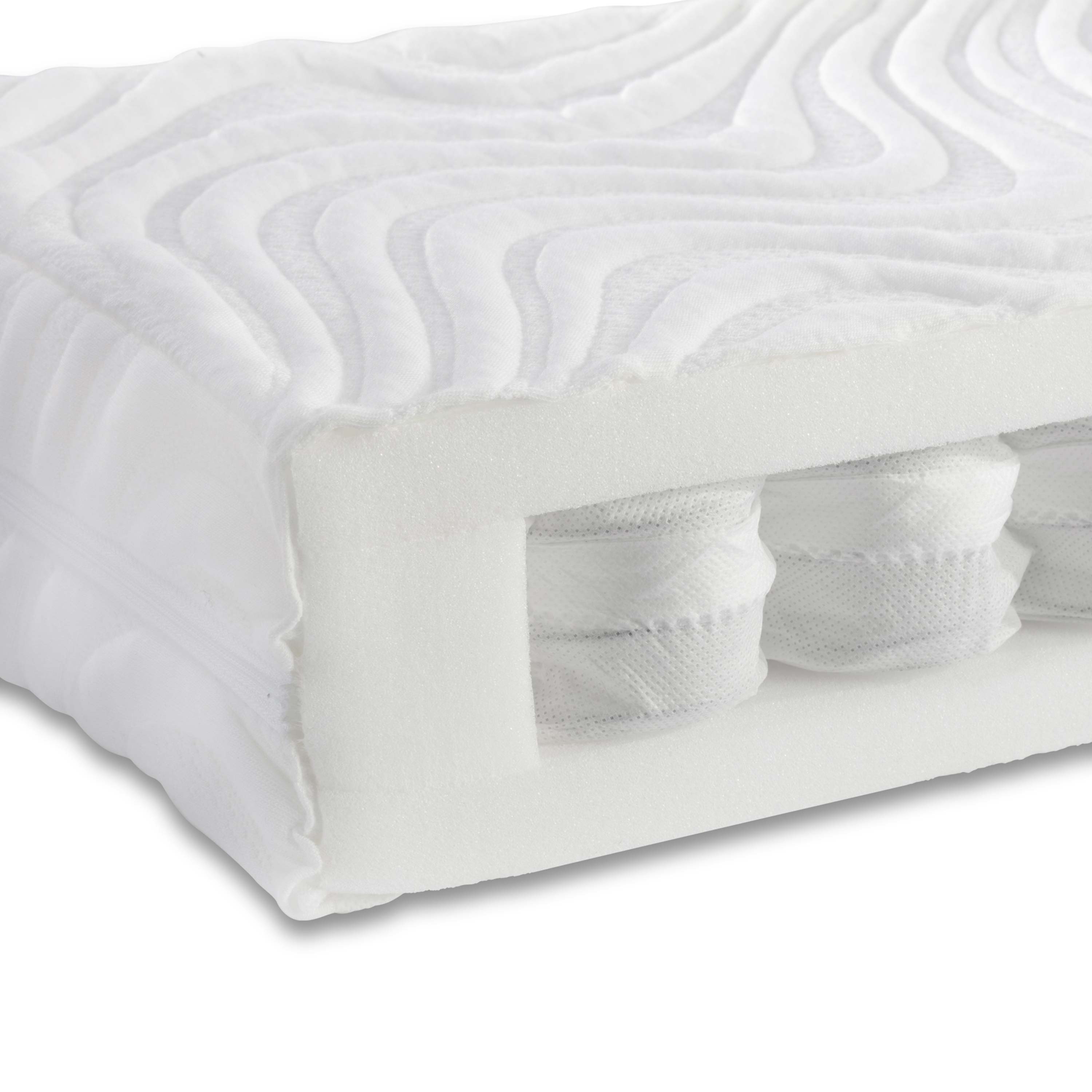W H Watts Ultralux Pocket Spring Cot Bed Mattress (140 x 70 cm )
