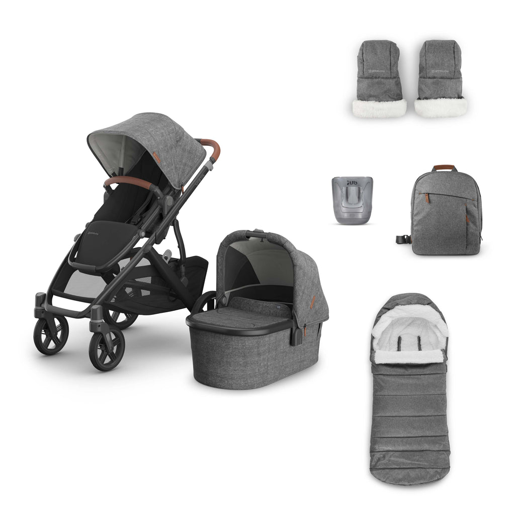 Uppababy Vista V3 Pram & 4 Piece Accessory Pack Greyson Greyson