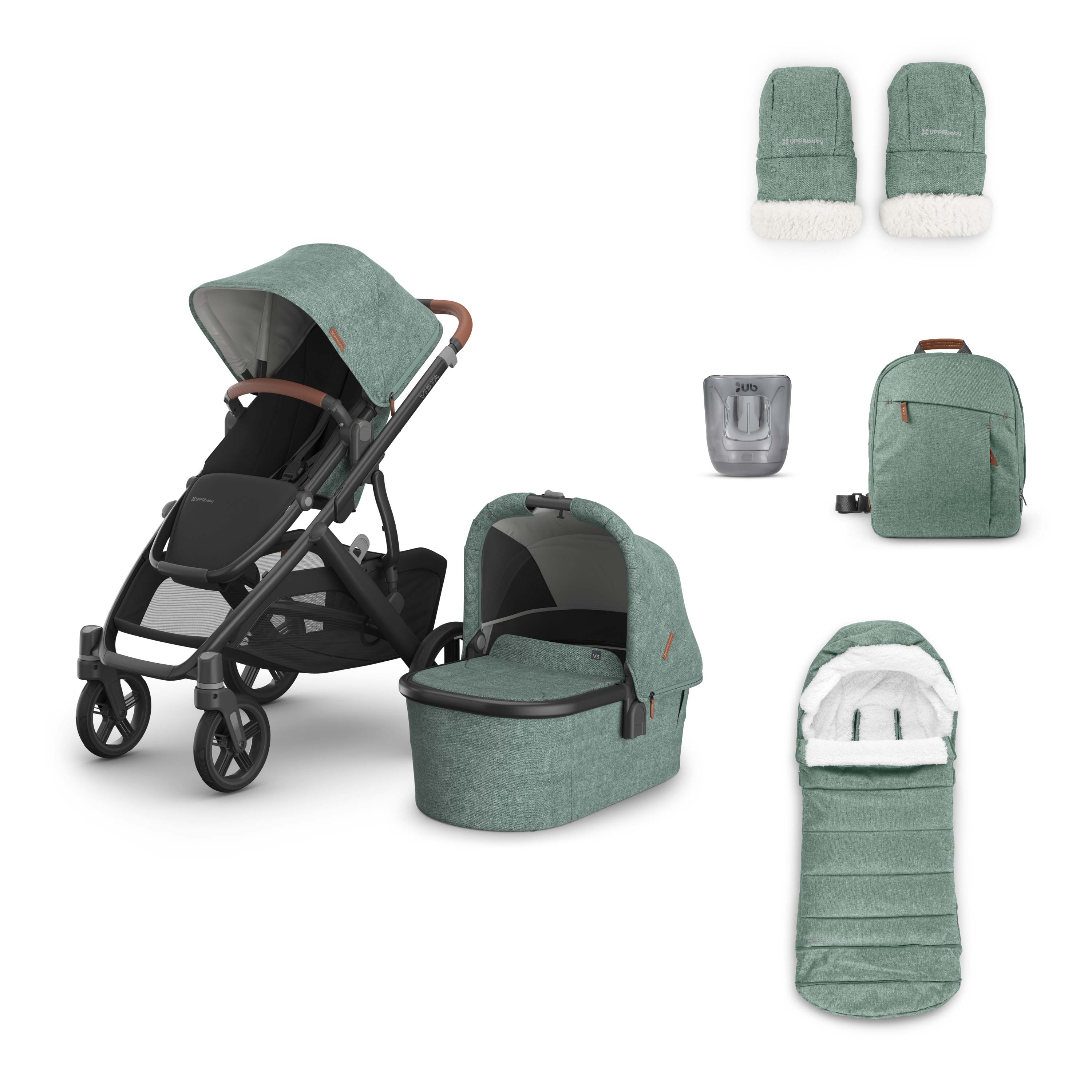 Uppababy Vista V3 Pram & 4 Piece Accessory Pack Gwen Gwen