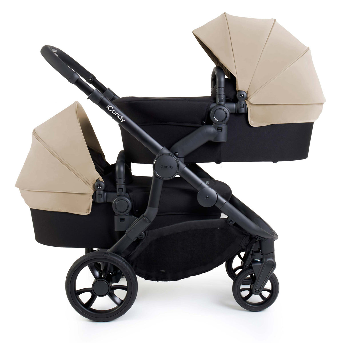 iCandy Orange 4 Pushchair Twin Bundle Latte