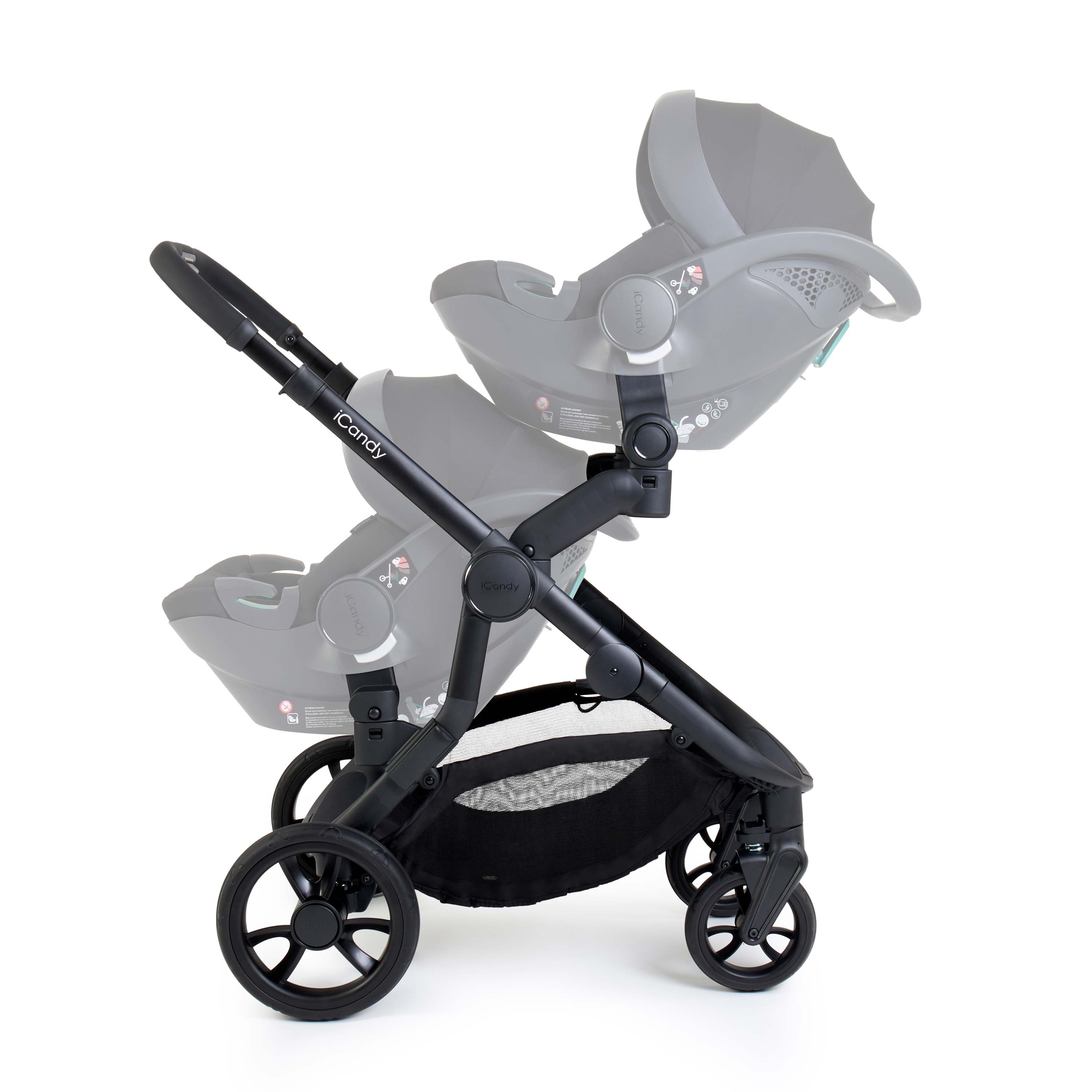 iCandy Orange 4 Pushchair Twin Bundle Glacier