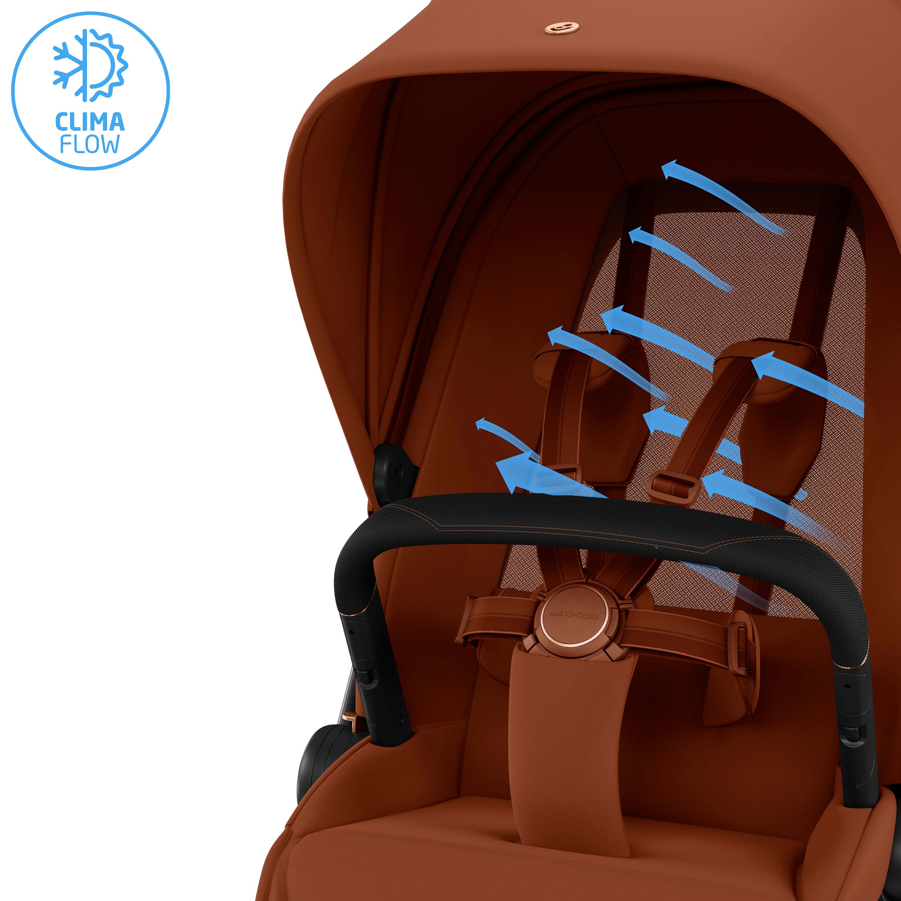 Maxi-Cosi Fame Urban Comfort Stroller | Copper Terra | Lie-Flat