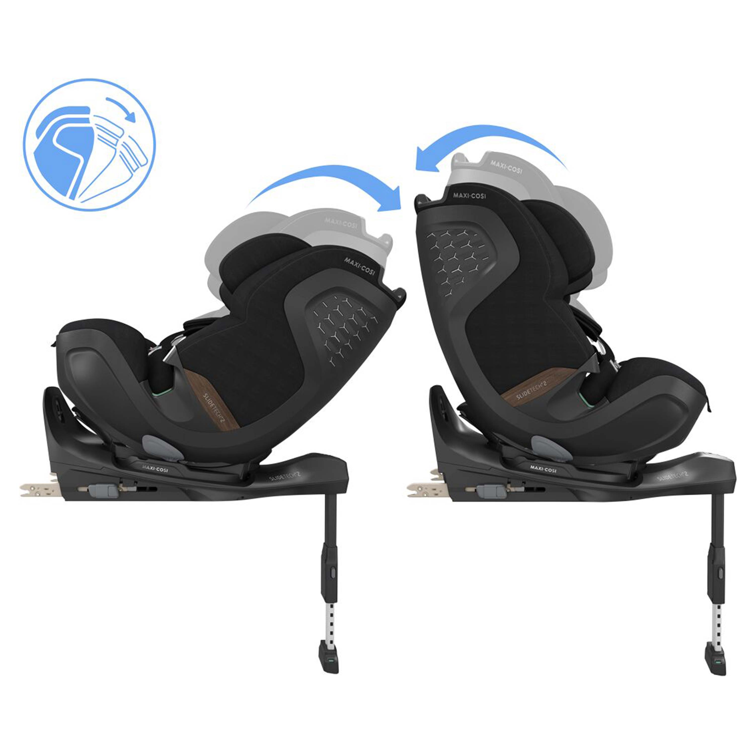 Maxi-Cosi Pearl XL Slide Pro Convertible Group 0/1 Car Seat | Authentic Black