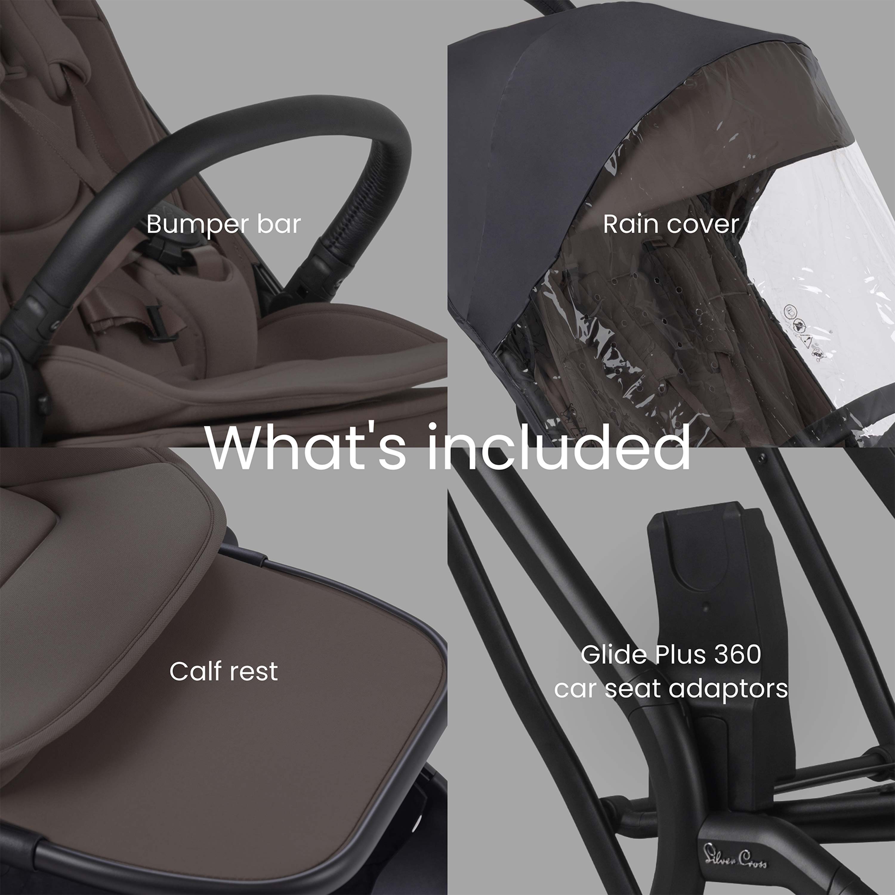 Silver Cross Nia Stroller Chocolate