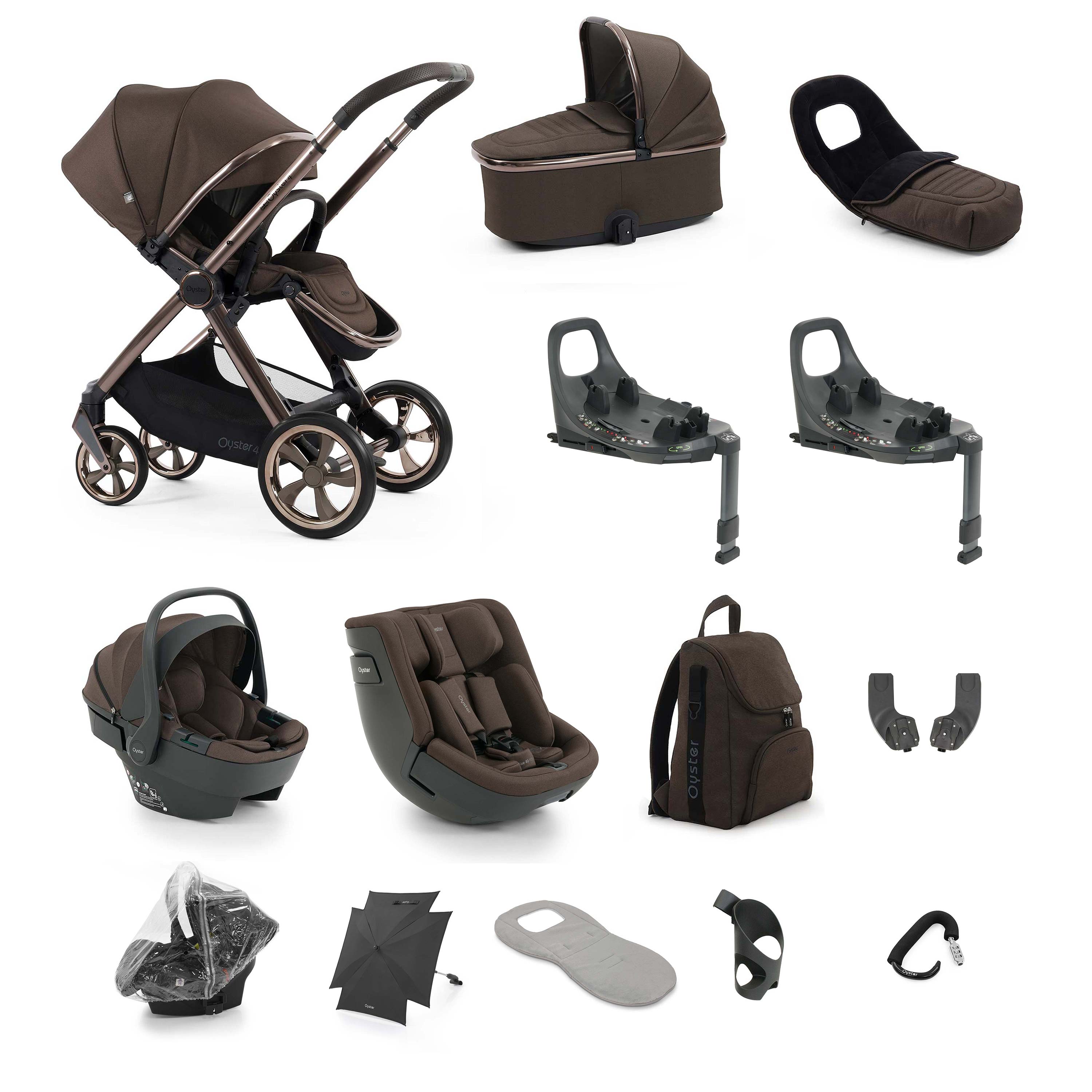Oyster 4 Ultimate 360 Toddler Bundle Chocolate Velvet