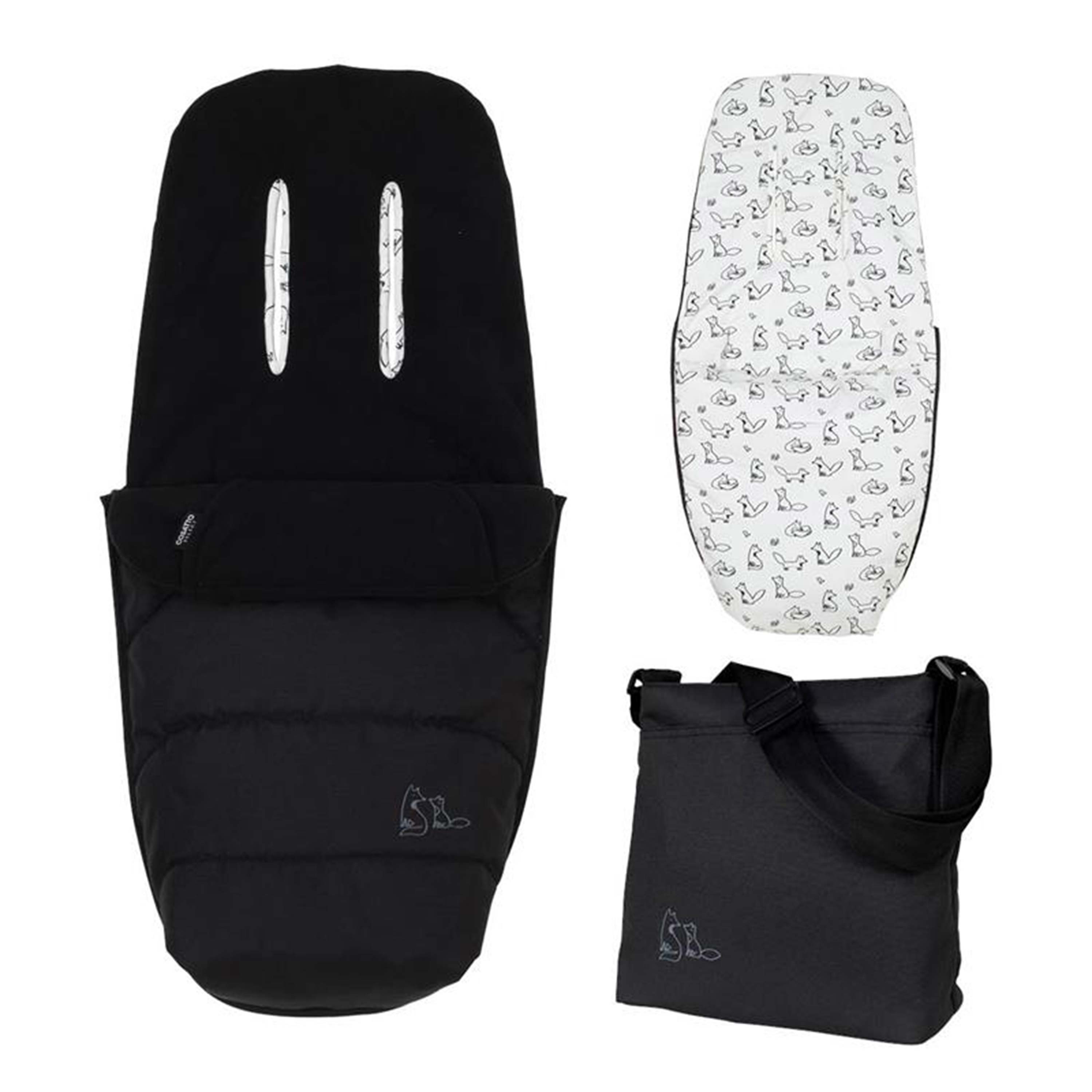 Cosatto Giggle Accessory Pack - Footmuff & Changing Bag Set | Foxed