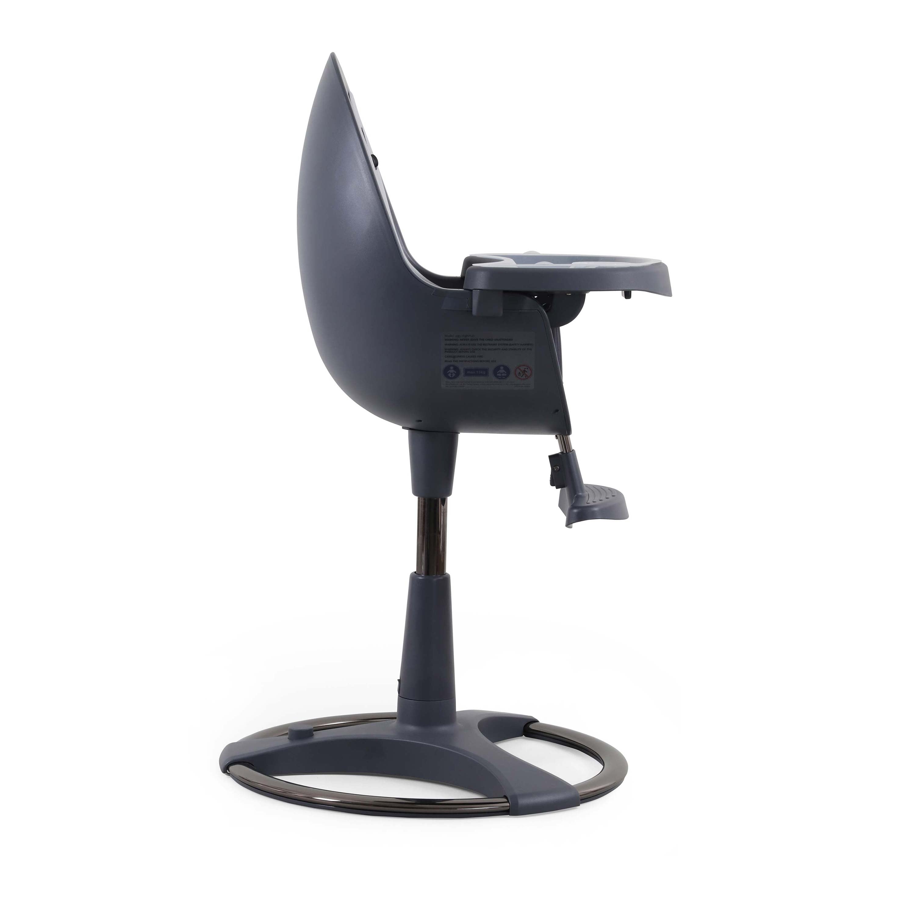egg® Highchair Grey | Premium Adjustable Highchair with Newborn Insert