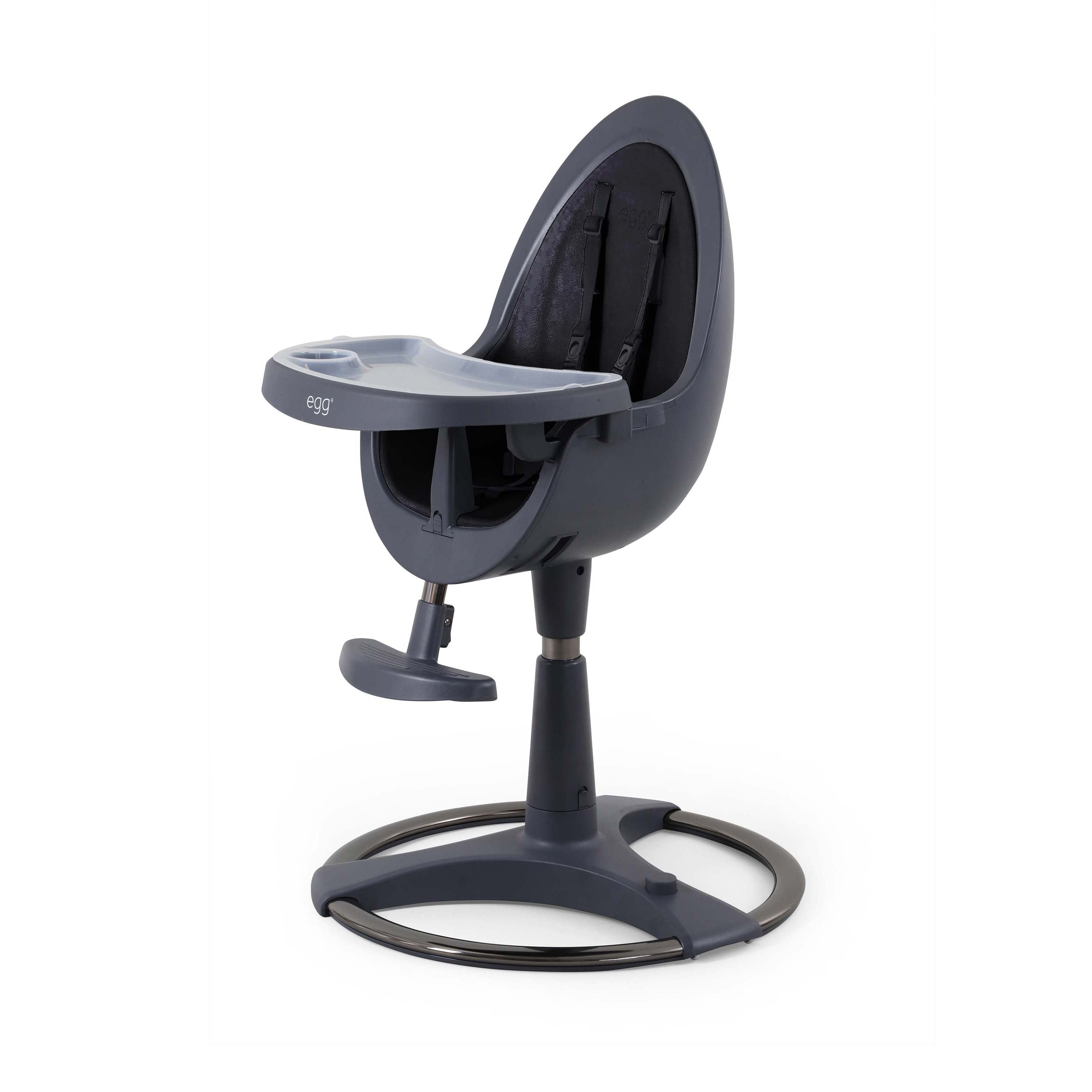 egg® Highchair Grey | Premium Adjustable Highchair with Newborn Insert