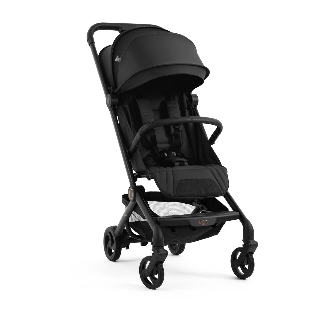 egg Sky Stroller in Black on a white background