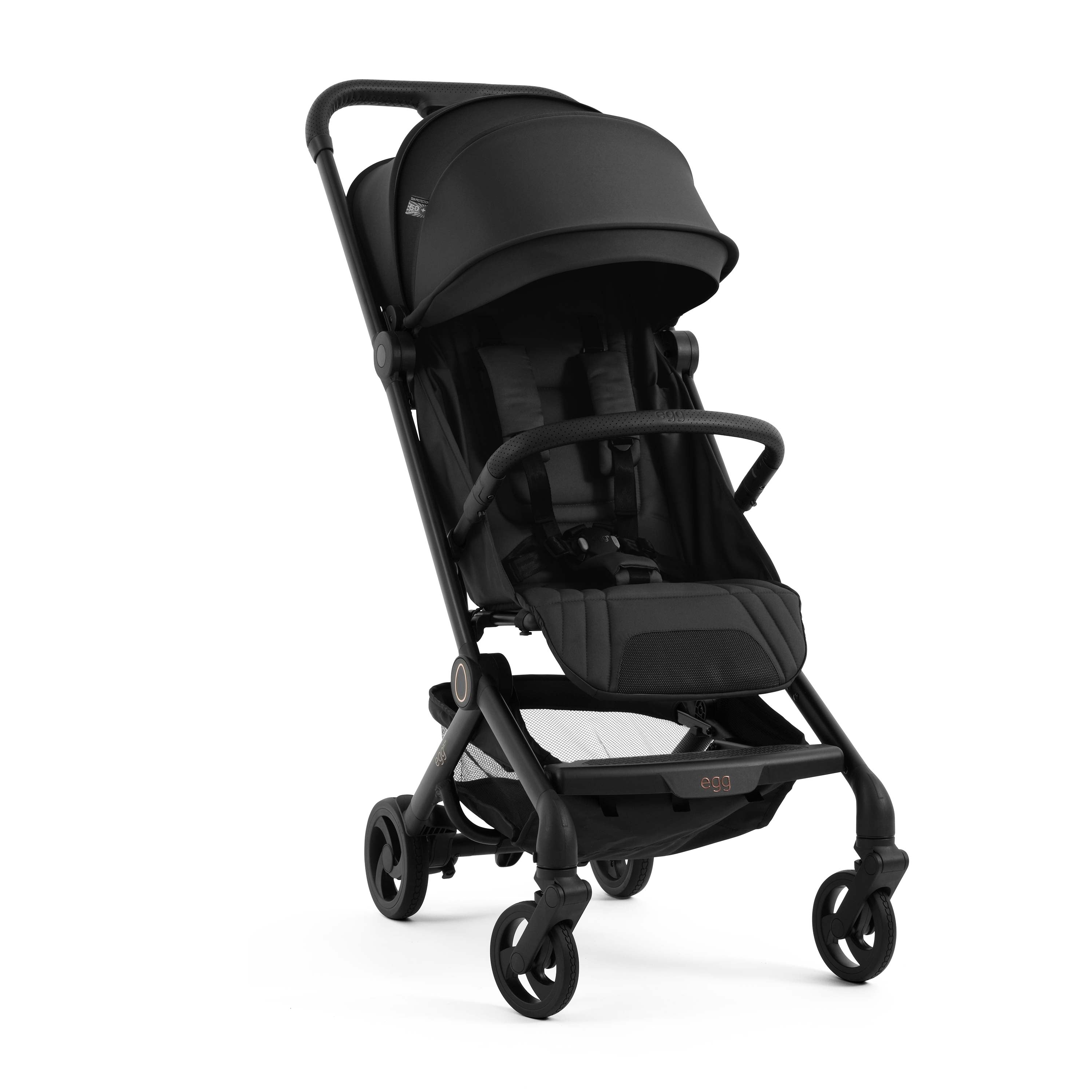 egg Sky Stroller in Black on a white background