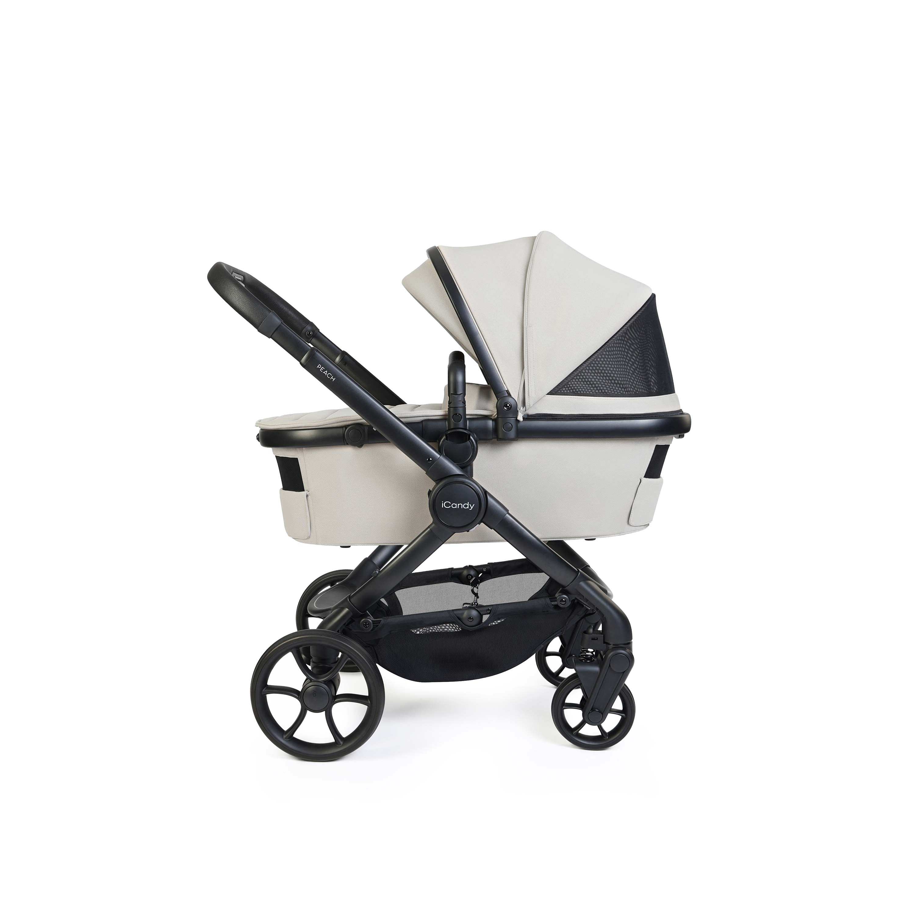 iCandy Peach 8 Complete Bundle – Taupe | Cocoon 360 Car Seat Black & Base