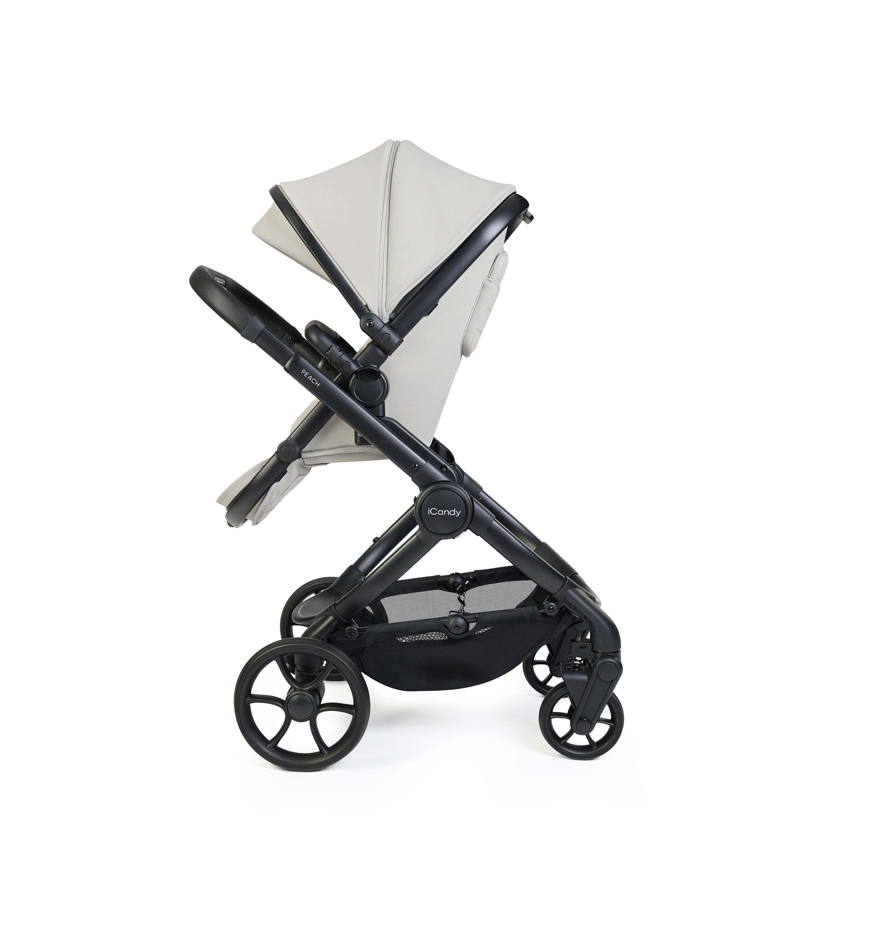 iCandy Peach 8 Complete Bundle – Taupe | Cocoon 360 Car Seat Black & Base