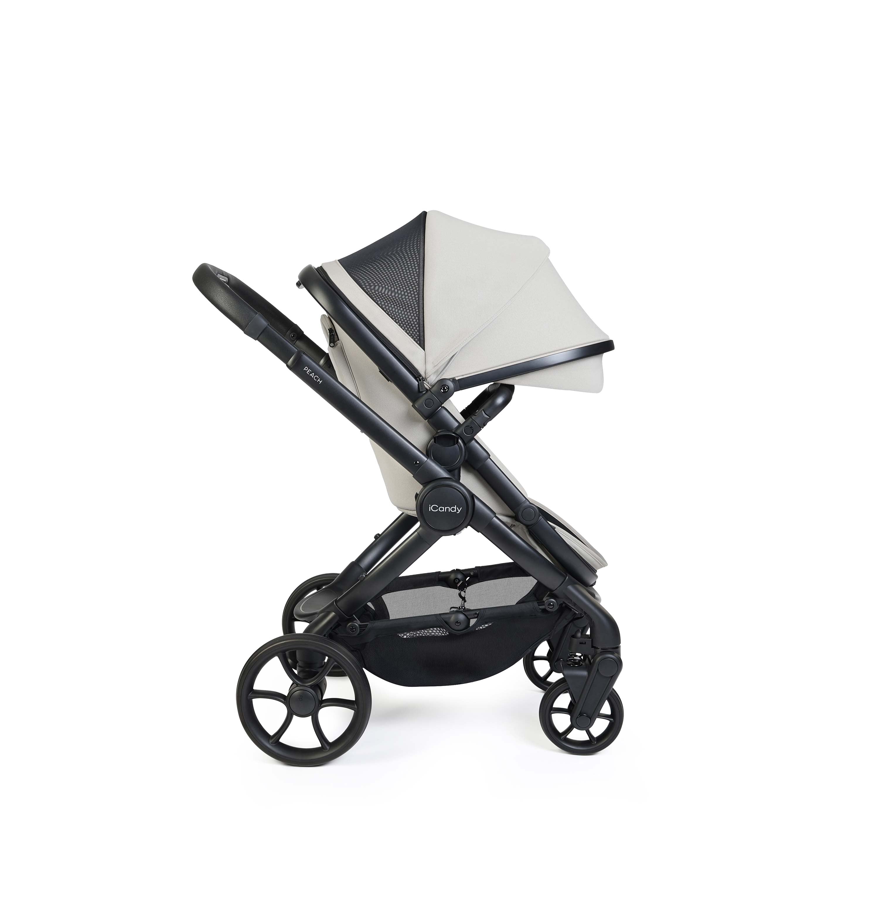 iCandy Peach 8 Complete Bundle – Taupe | Cocoon 360 Car Seat Black & Base