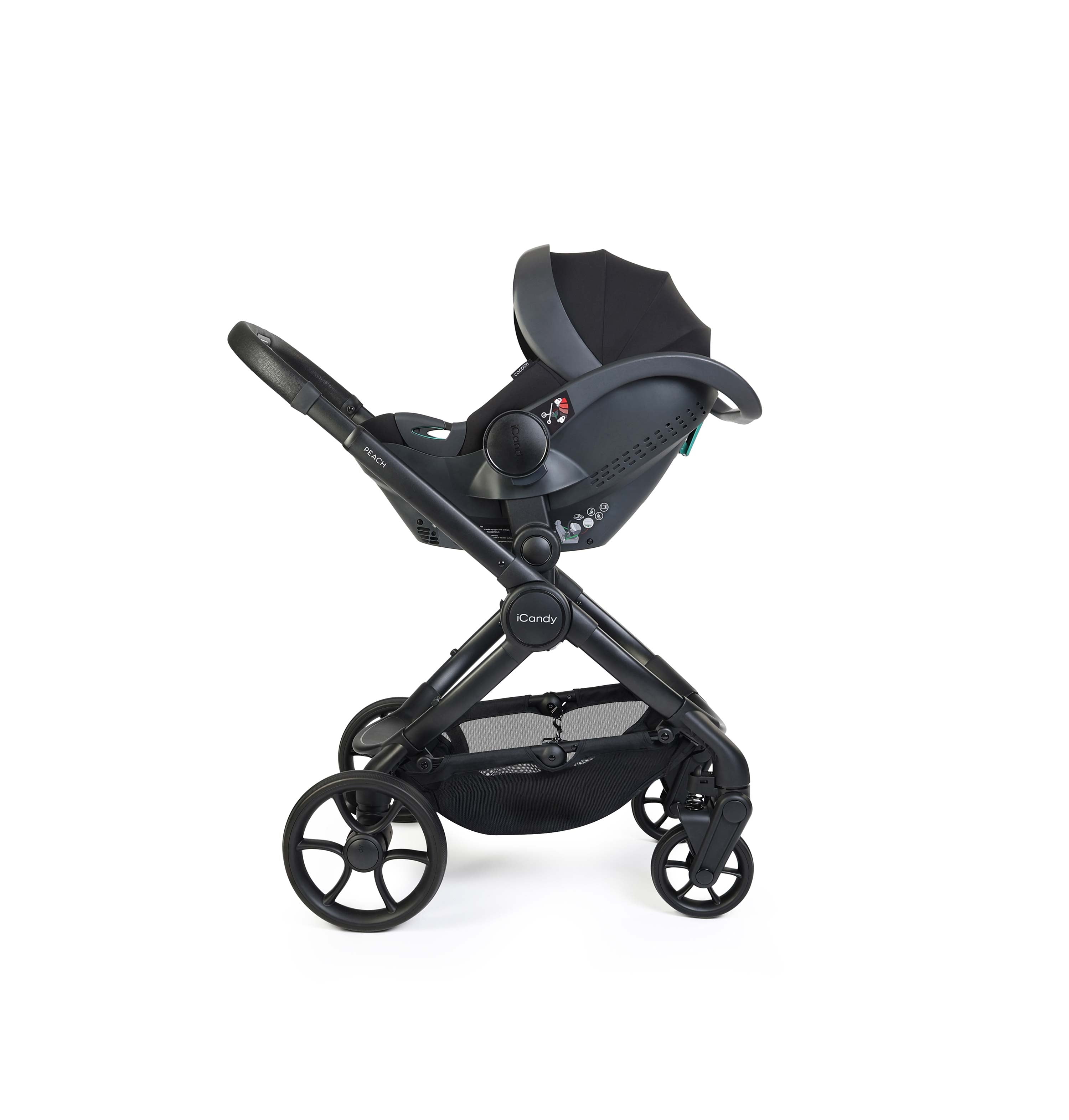 iCandy Peach 8 Complete Bundle – Taupe | Cocoon 360 Car Seat Black & Base