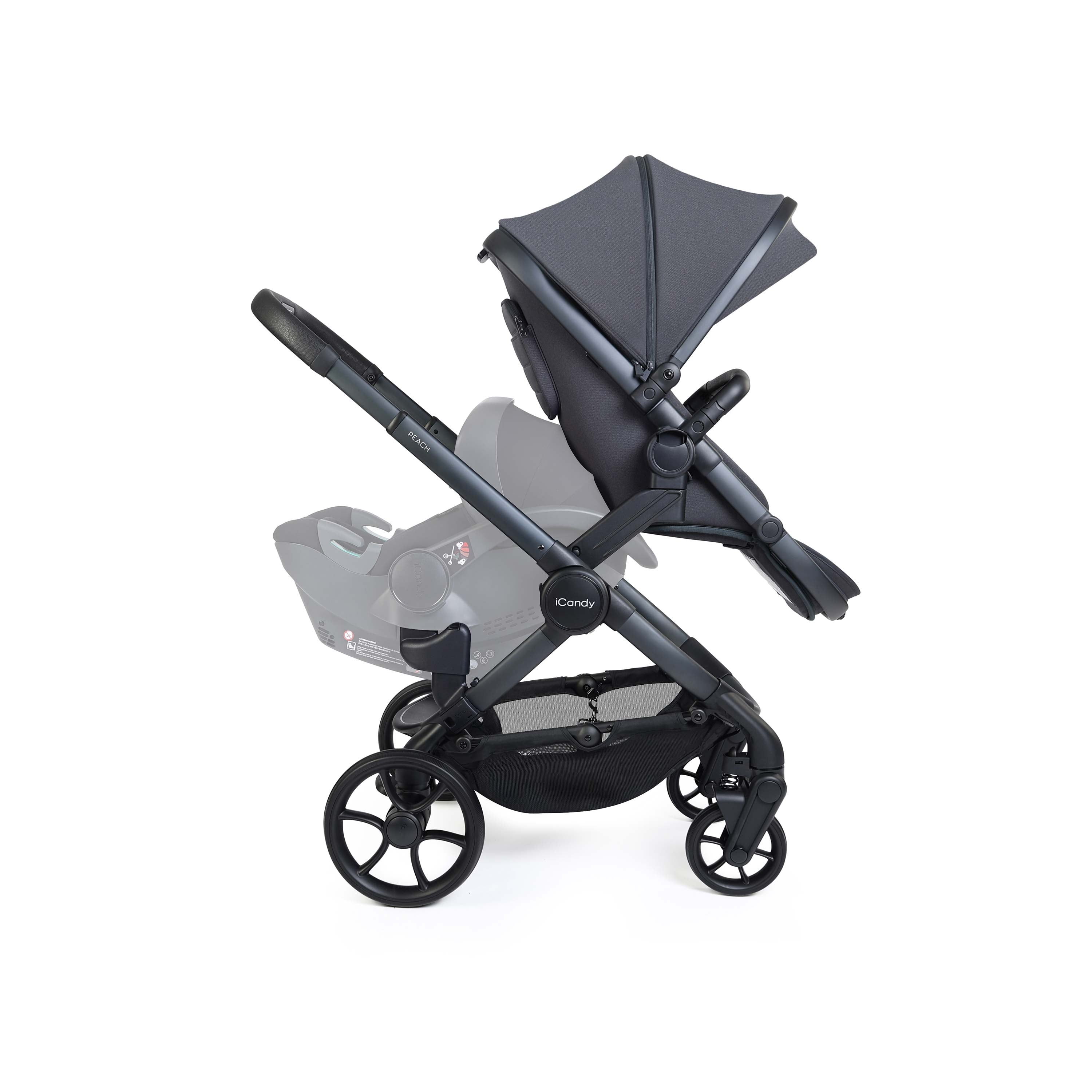 iCandy Peach 8 Twin Combo — Grey | Double Pushchair