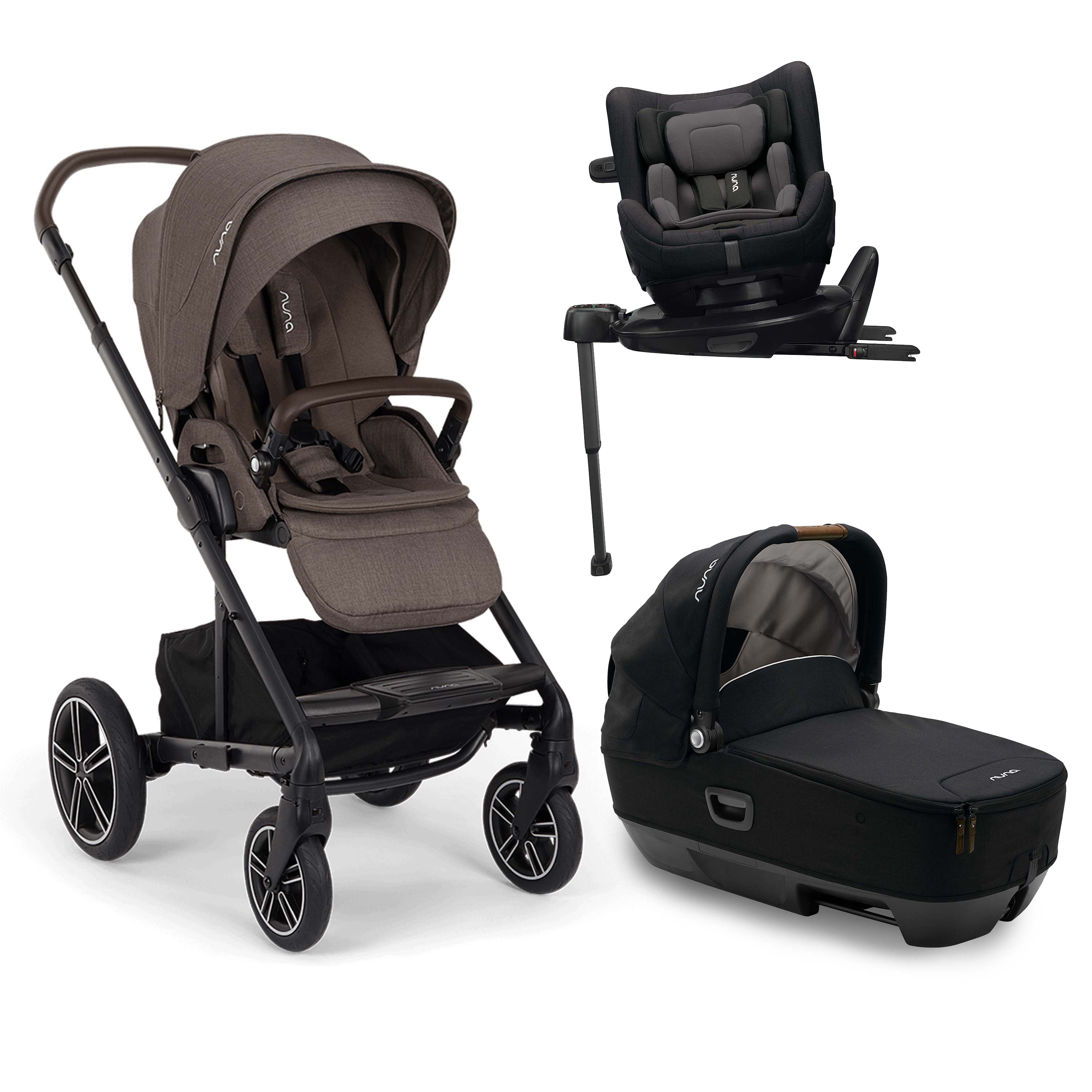Nuna MIXX Next + CARI Next + TODL Next Travel System Bundle - Chestnut